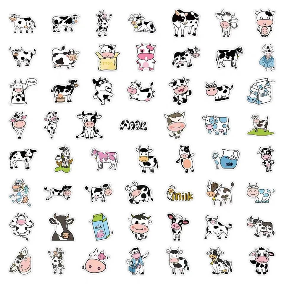 Cartoon Cow Sticker
