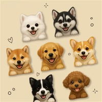 Animated Dog Stickers