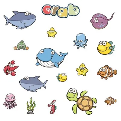 Cartoon Fish Stickers